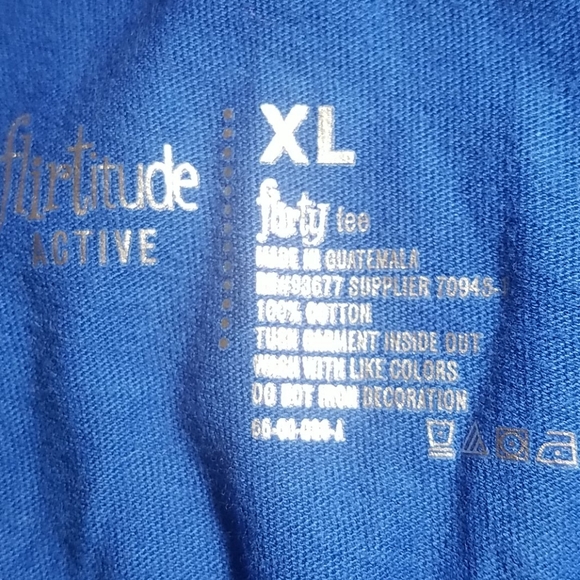 Short Sleeve Top, 🚨3/$15, Blue, XL, NWT - Picture 4 of 5